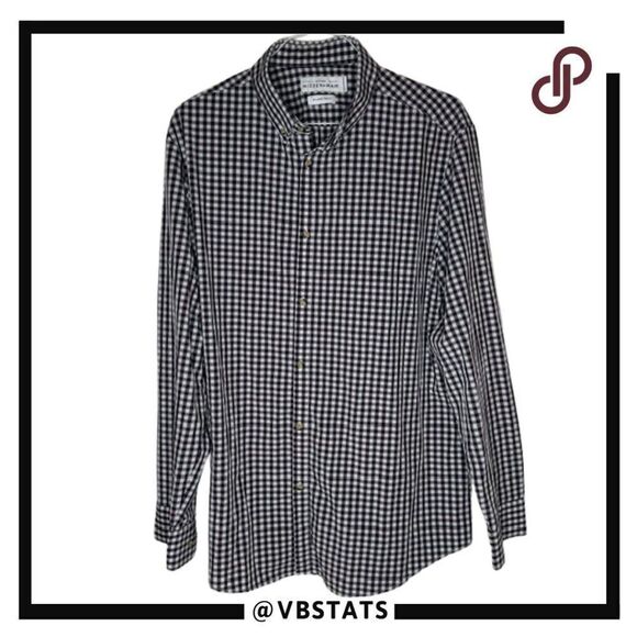 Mizzen+Main Leeward Malloy‎ Long Sleeve Men's Dress Shirt Size XXL-Trim - Picture 4 of 11